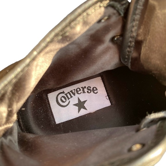 CONVERSE | Black High-Top Sneakers | Black Sequence | EUC | Rare Find - Picture 7 of 7